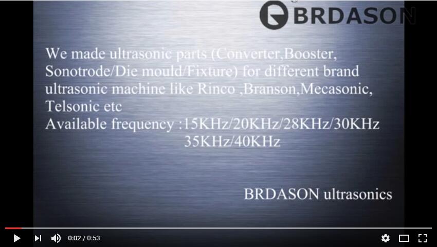 Rinco Ultrasonic Sonotrode For Fabric Cutting